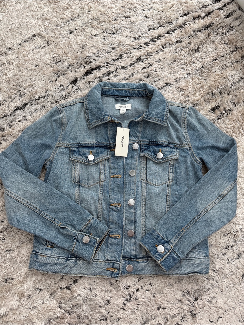 On 5th Light Blue Denim Jacket - Classic Trucker Style